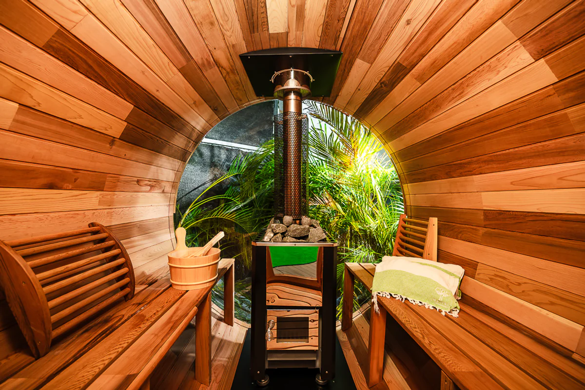Lujoso Exterior Sauna Retiro