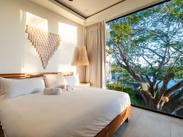 Serene Bedroom with Panoramic Views